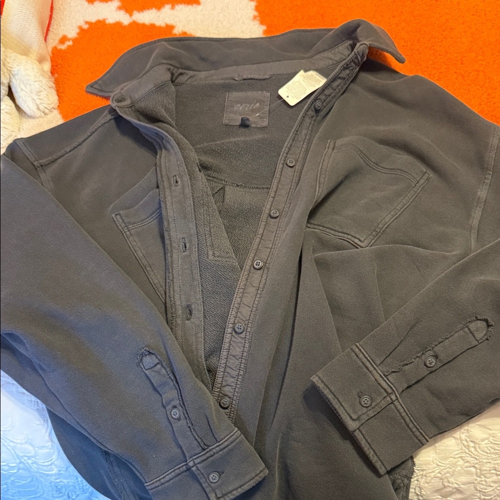 Aerie Charcoal Button-Up Shirt